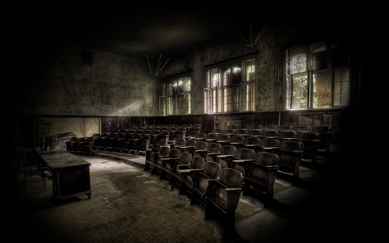 Abandoned Lecture Hall — Brown