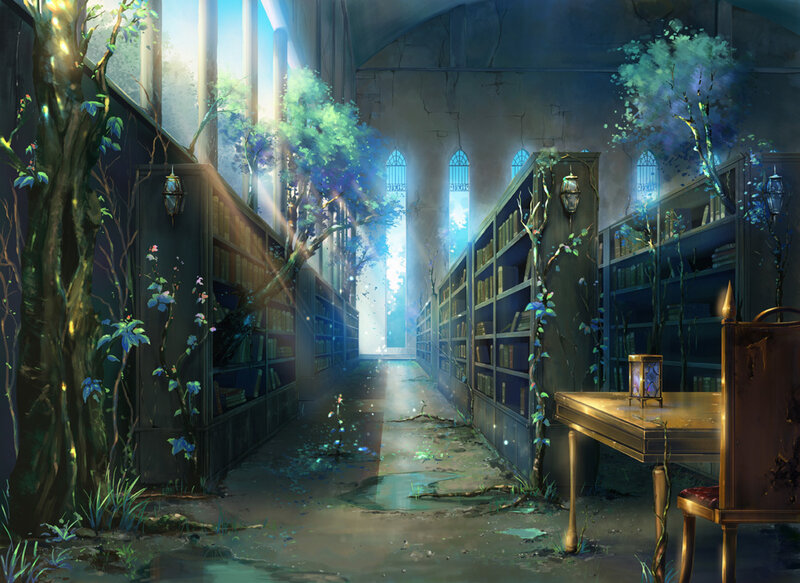 Abandoned Library Corridor