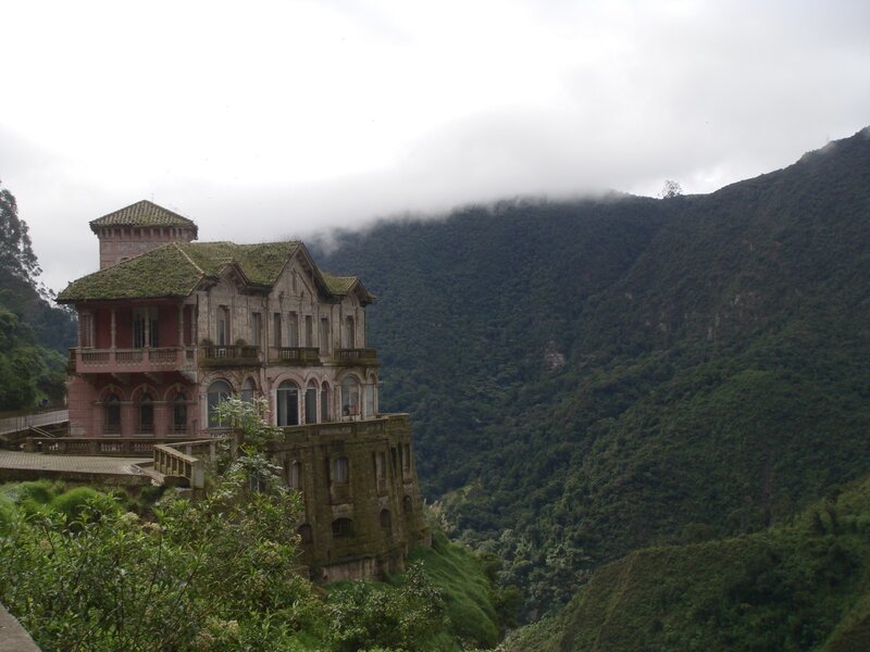 Abandoned mansion in the mountains