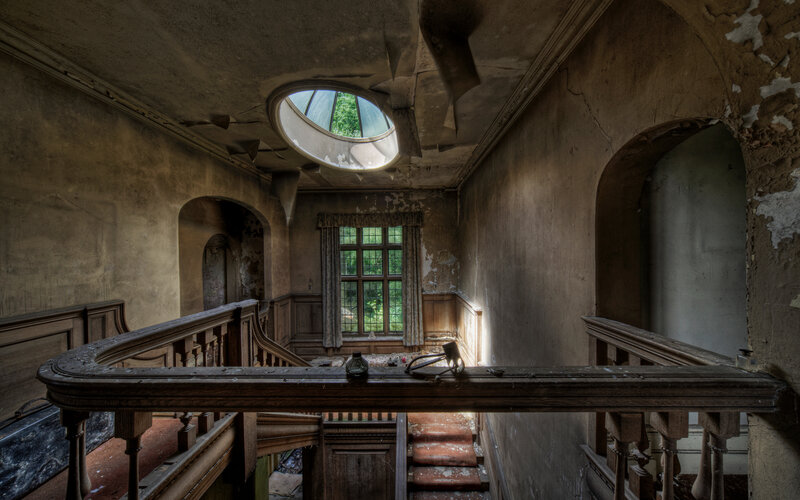 Abandoned mansion interior