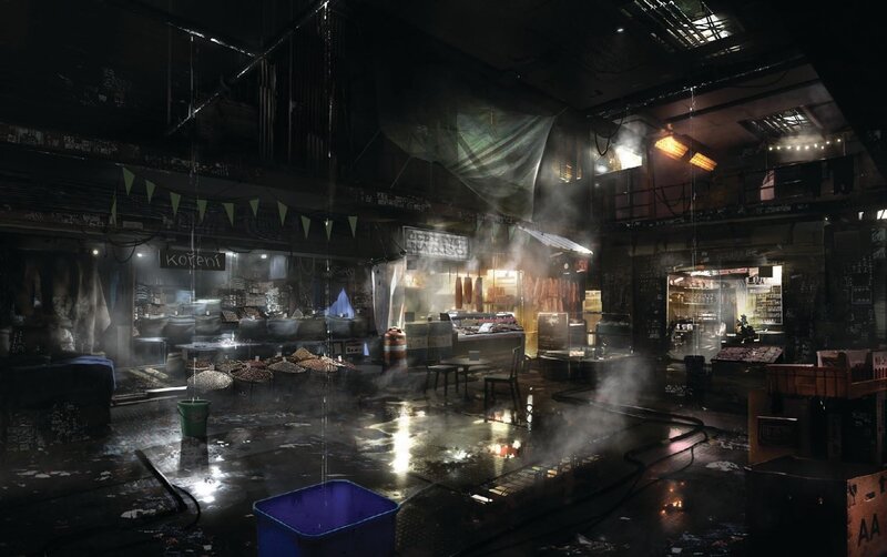 Abandoned Market Interior
