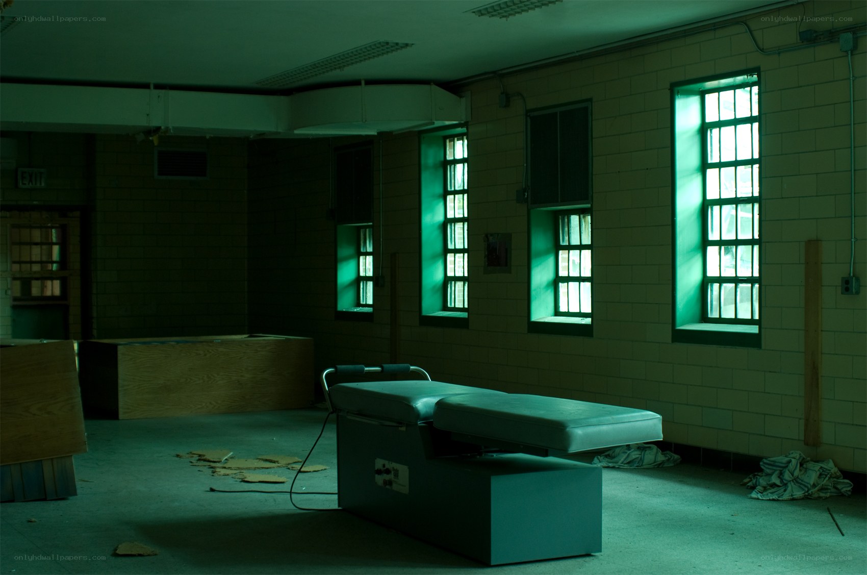 abandoned medical room