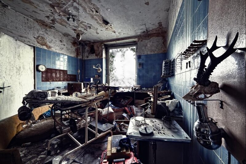 Abandoned Medical Room — Gray