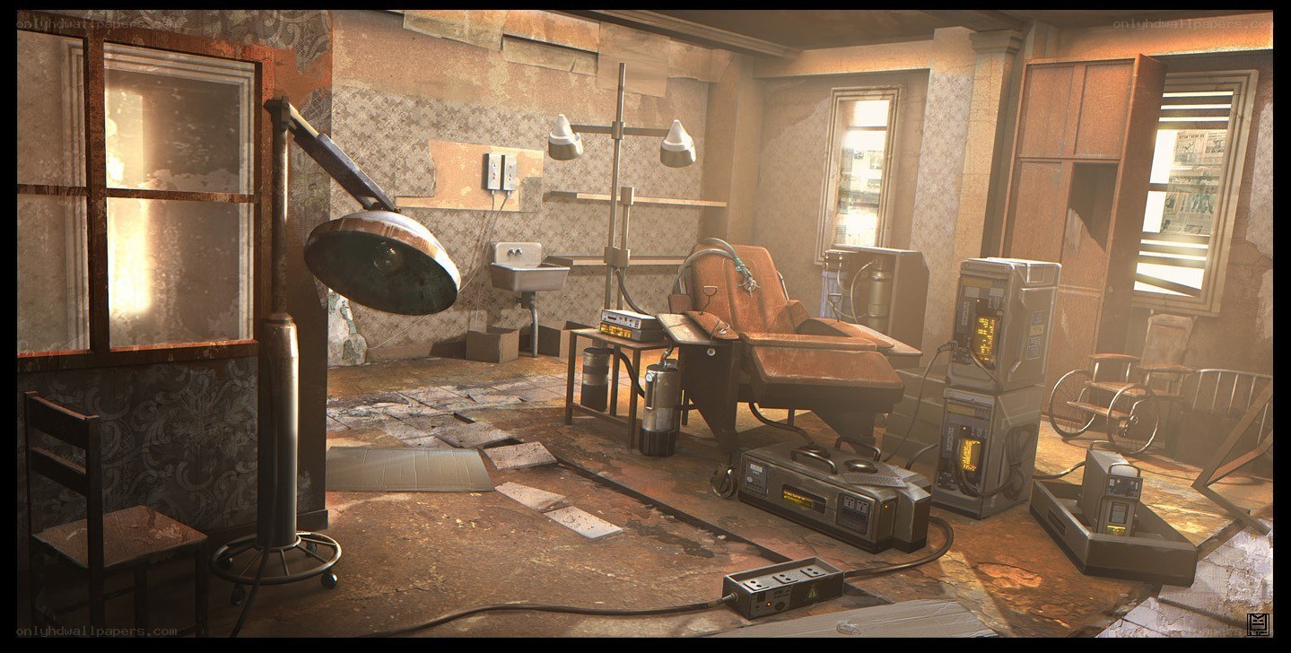 abandoned medical room