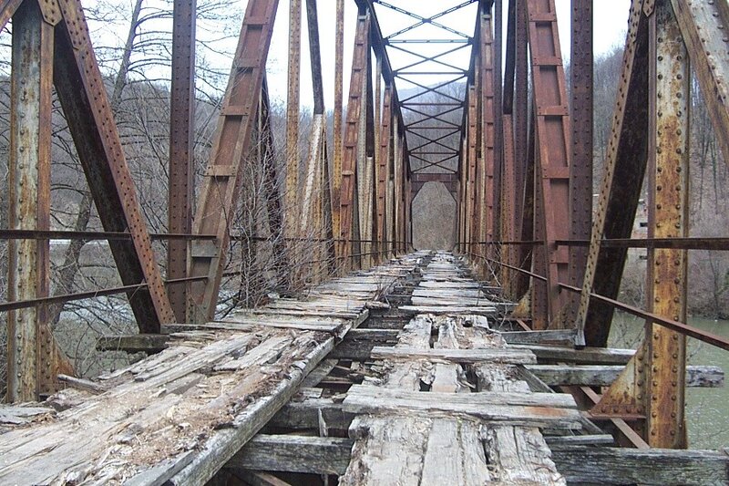 Abandoned Metal Bridge