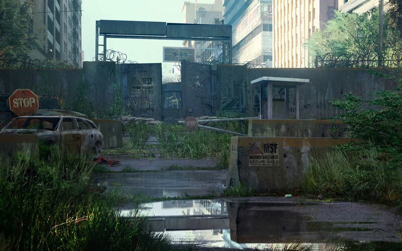 Abandoned Military Checkpoint — Green, Desolate, Afternoon