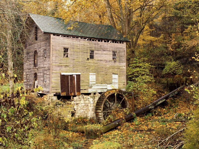 Abandoned Mill Building — Brown