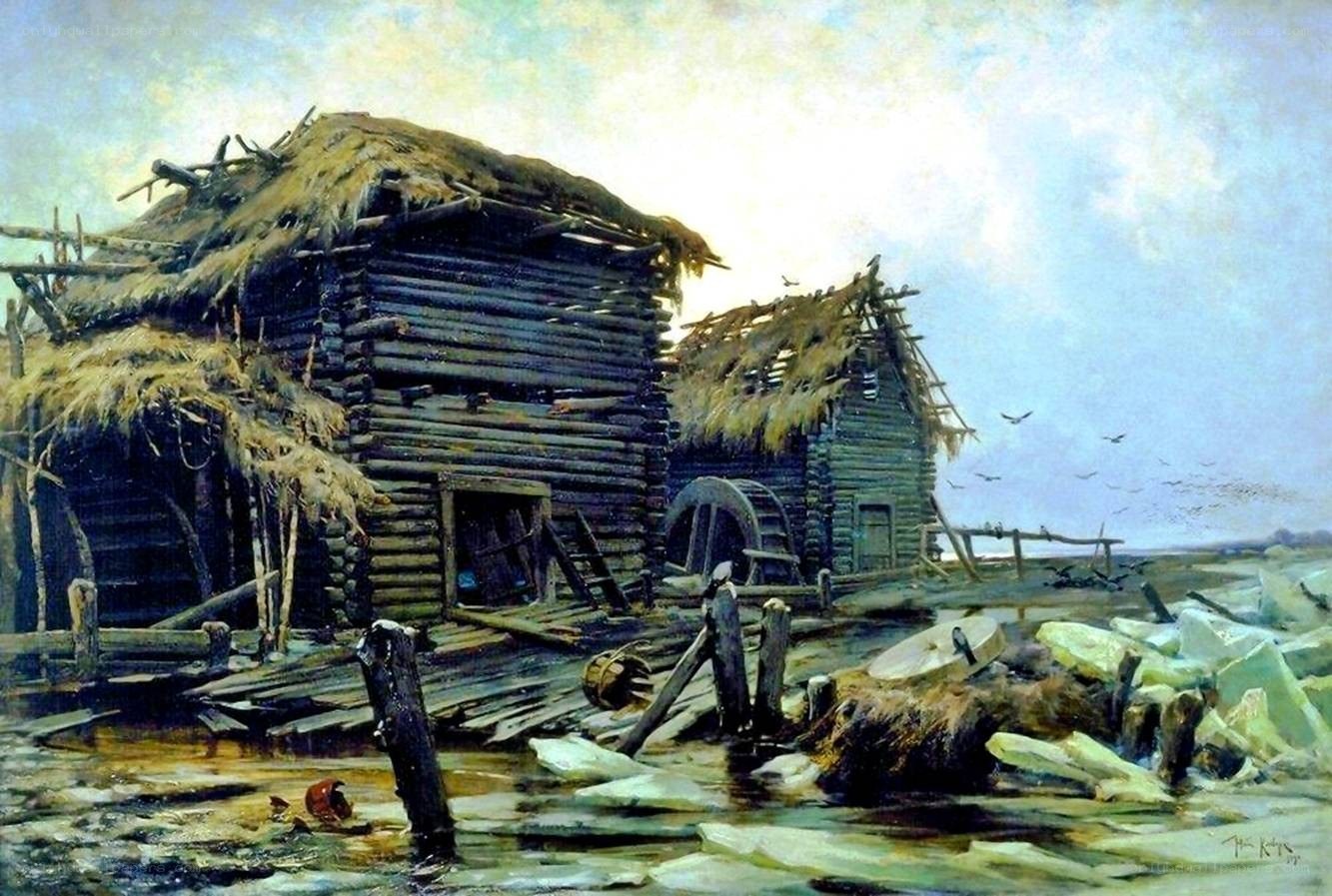 Abandoned Mill in Winter