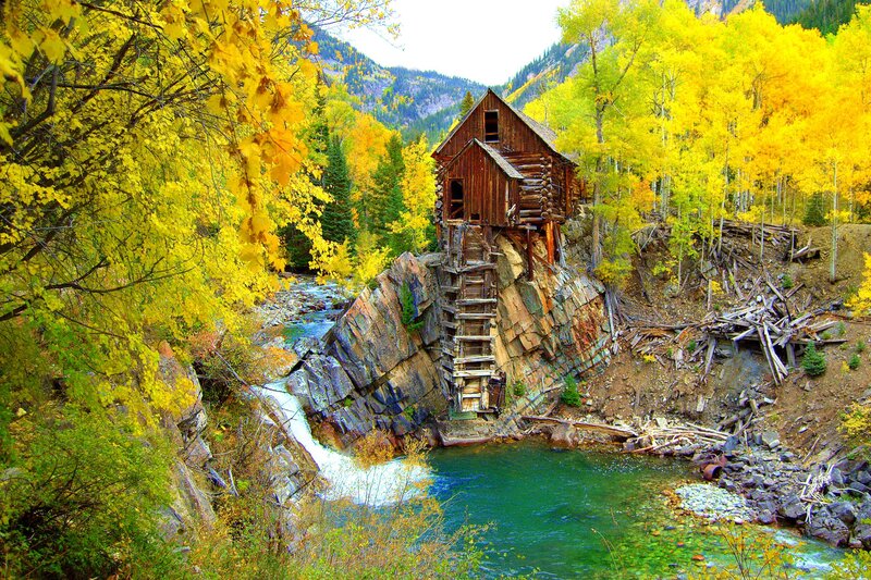 Abandoned Mill on River
