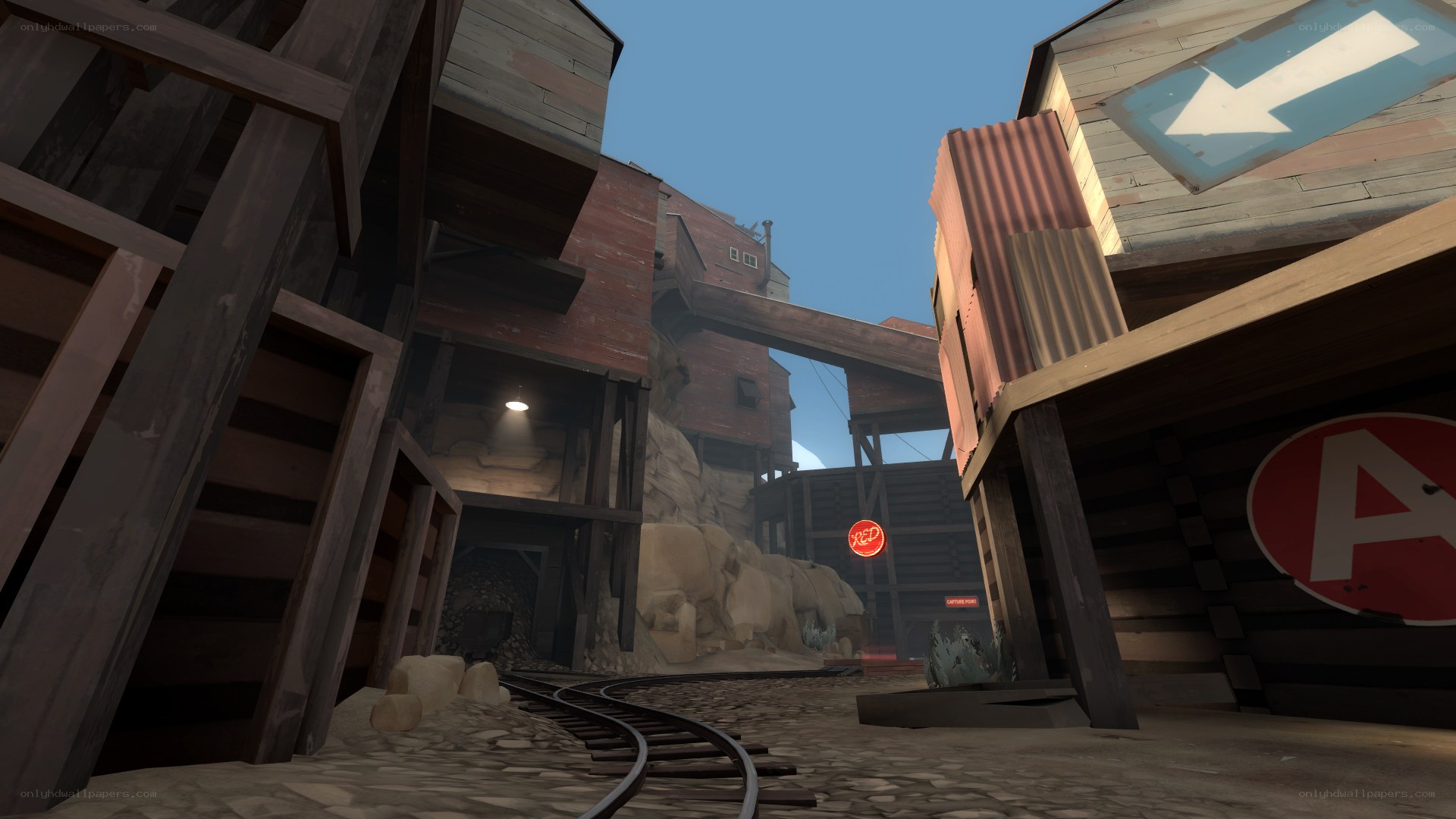 abandoned mine cart area