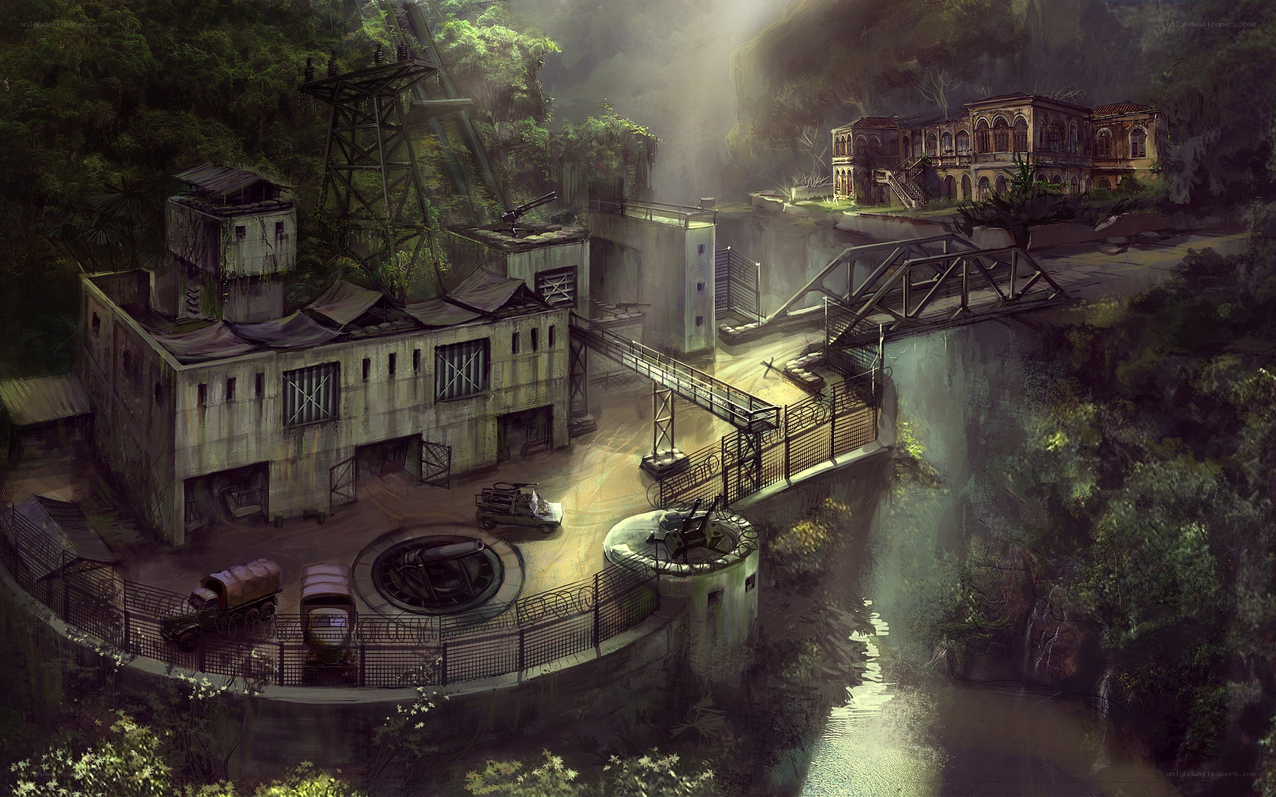 abandoned mine in jungle