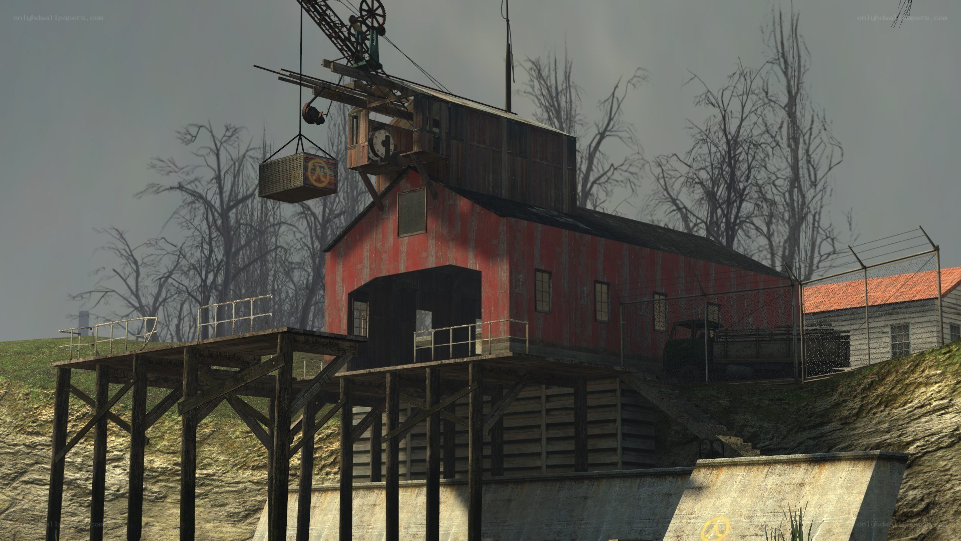 abandoned mine shaft building