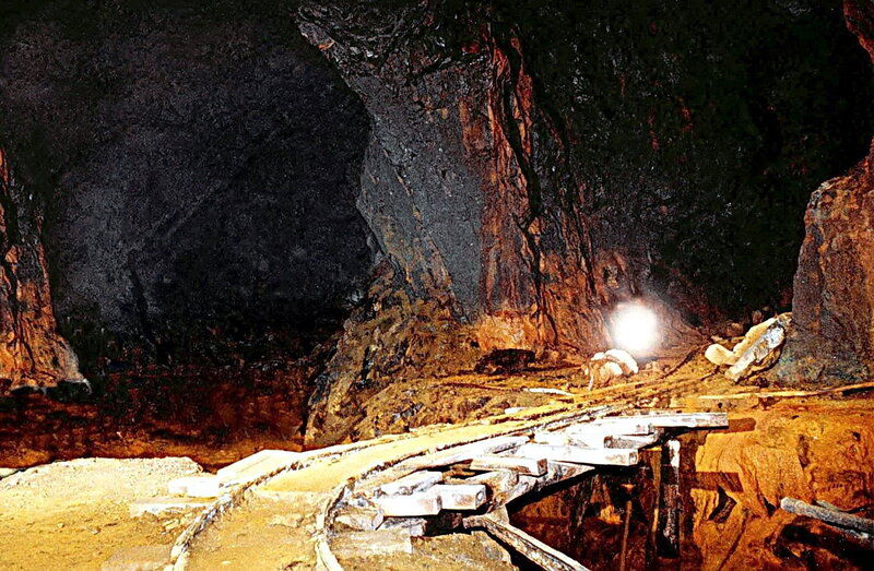 Abandoned Mine Tunnel — Brown, Dramatic, Photograph