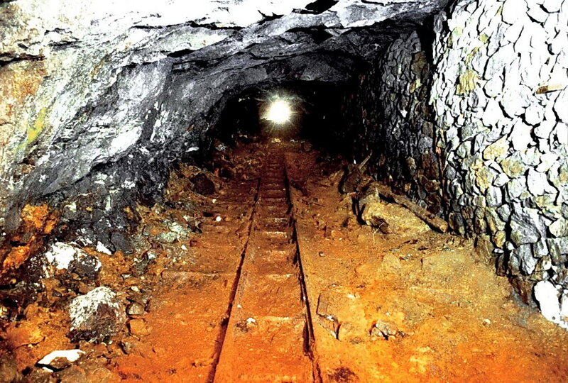 Abandoned Mine Tunnel — Brown, Dramatic