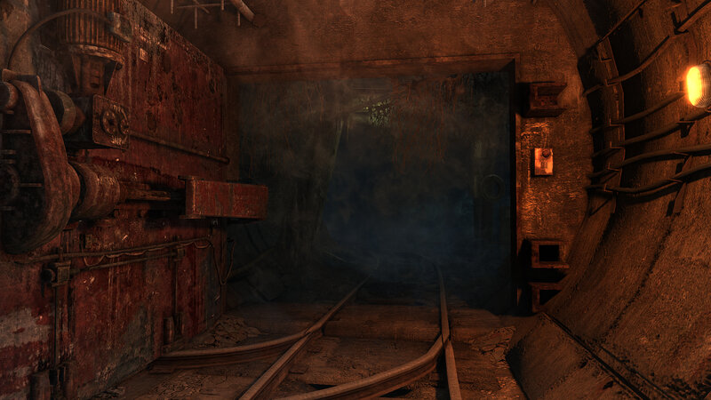 abandoned mine tunnel