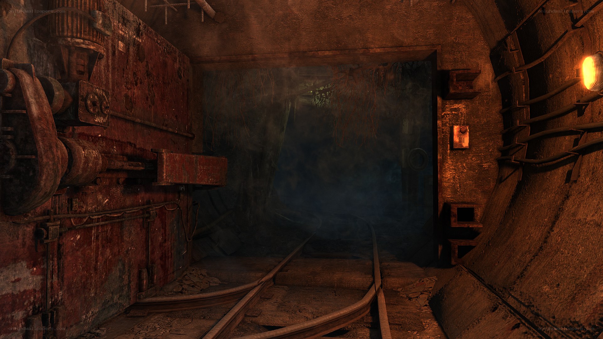 abandoned mine tunnel