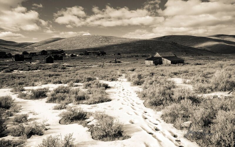 Abandoned Mining Town — Sepia