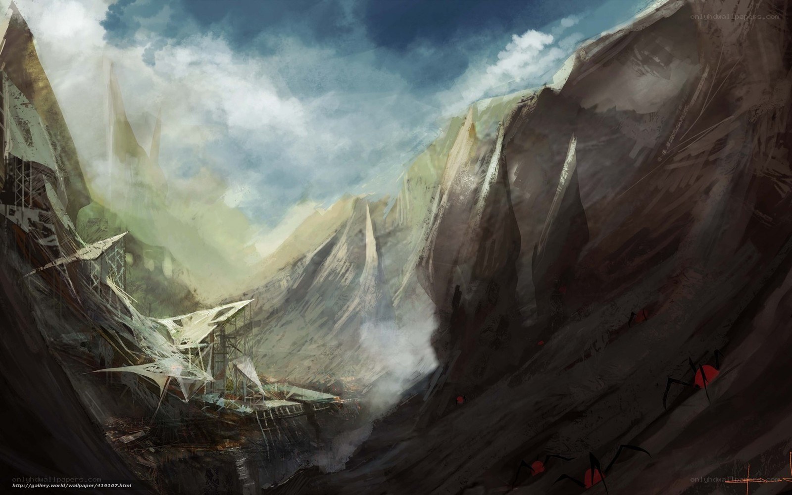 Abandoned mountain base
