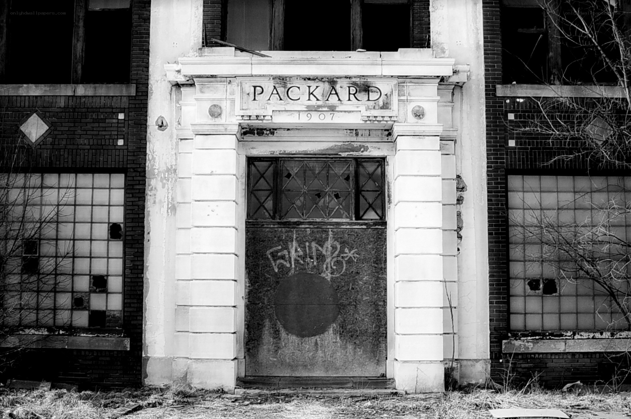 Abandoned Packard Building Entrance