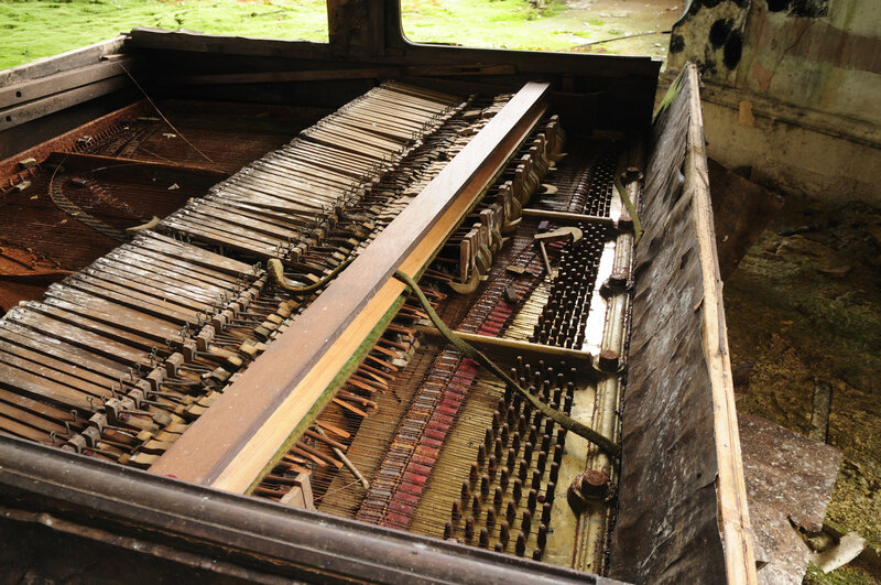 Abandoned Piano Interior