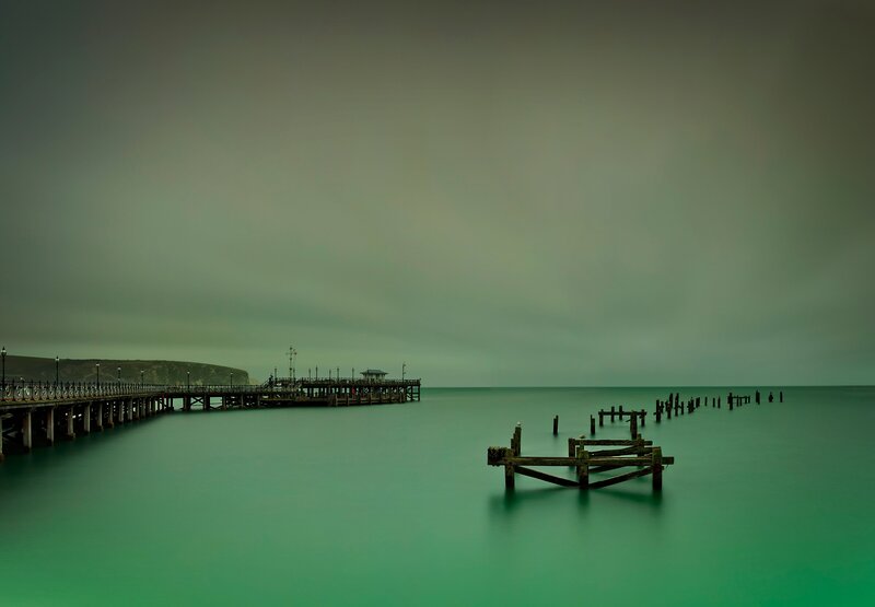 Abandoned Pier in Sea
