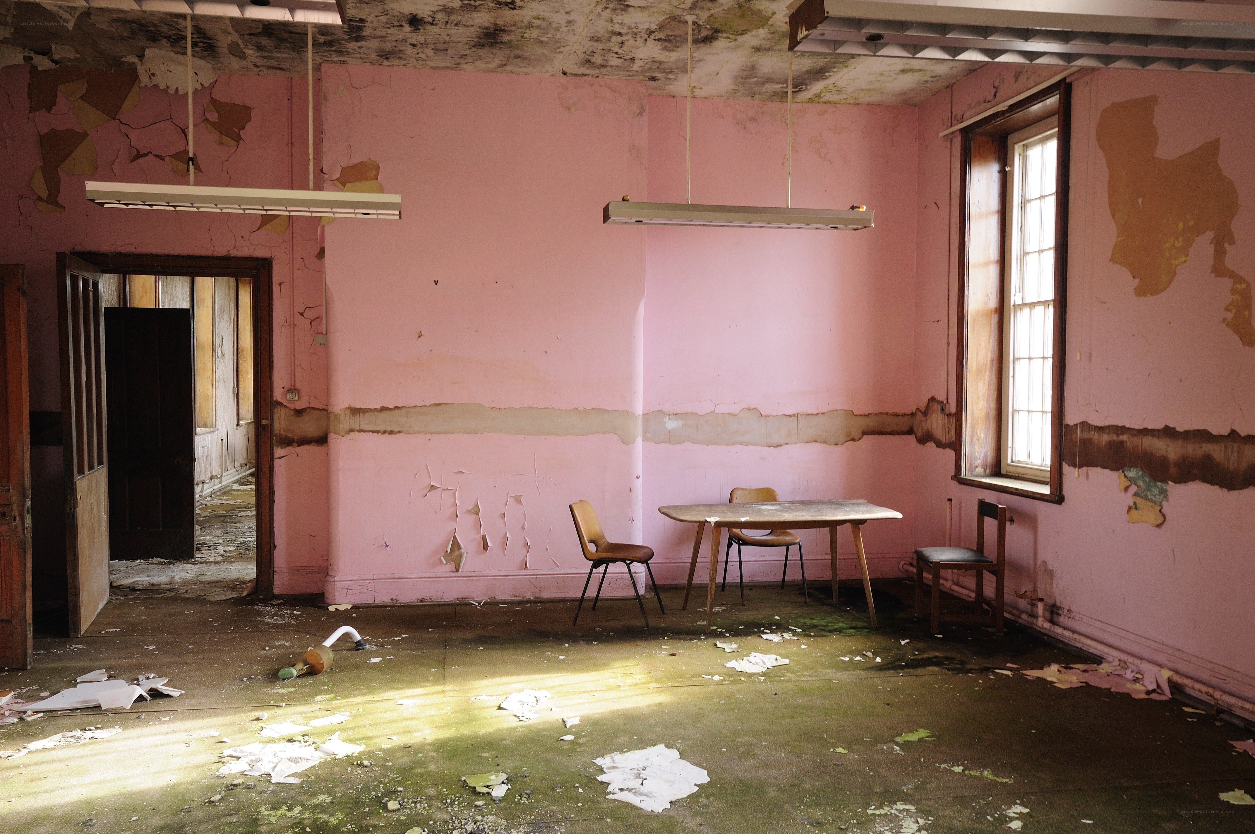 Abandoned pink room