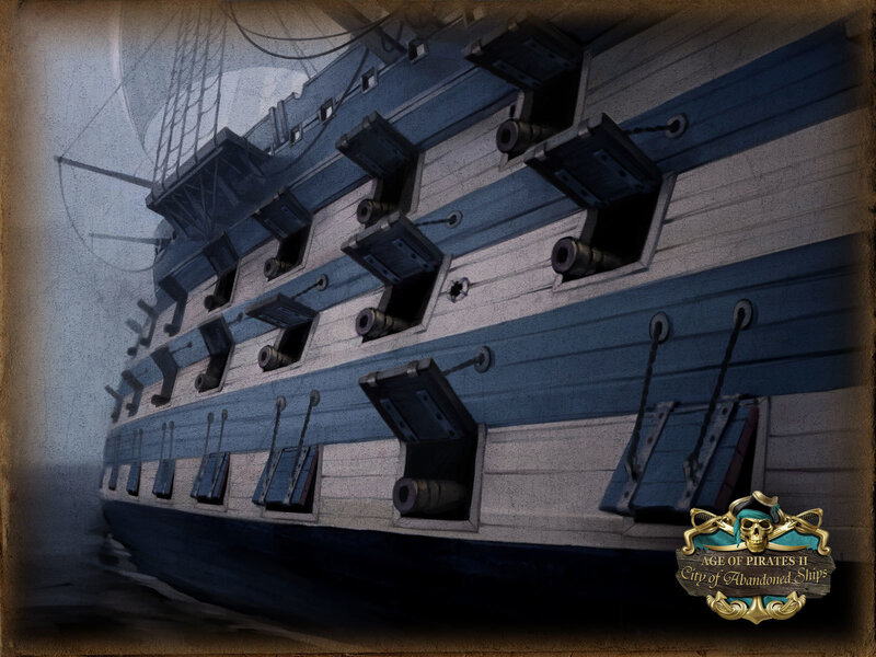 Abandoned pirate ship