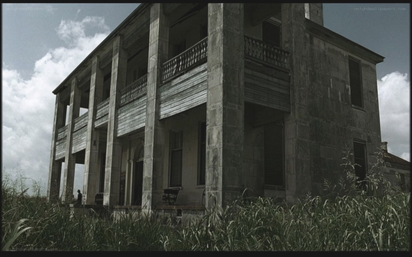 abandoned plantation house