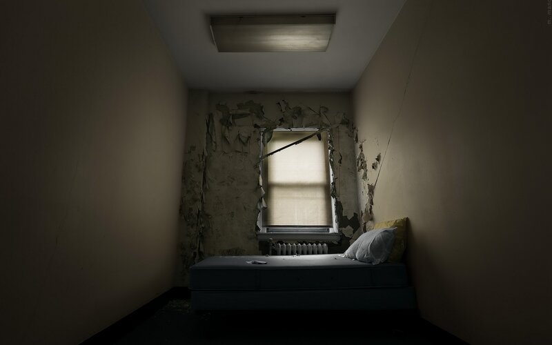 Abandoned Prison Cell — Gray