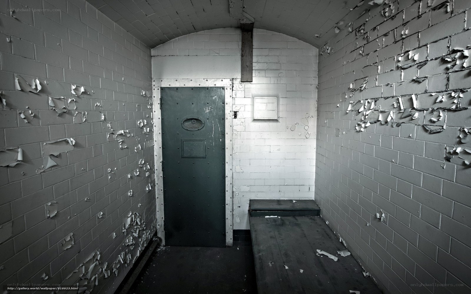 abandoned prison cell