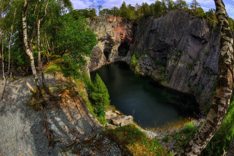 Abandoned Quarry Lake — Green, Serene
