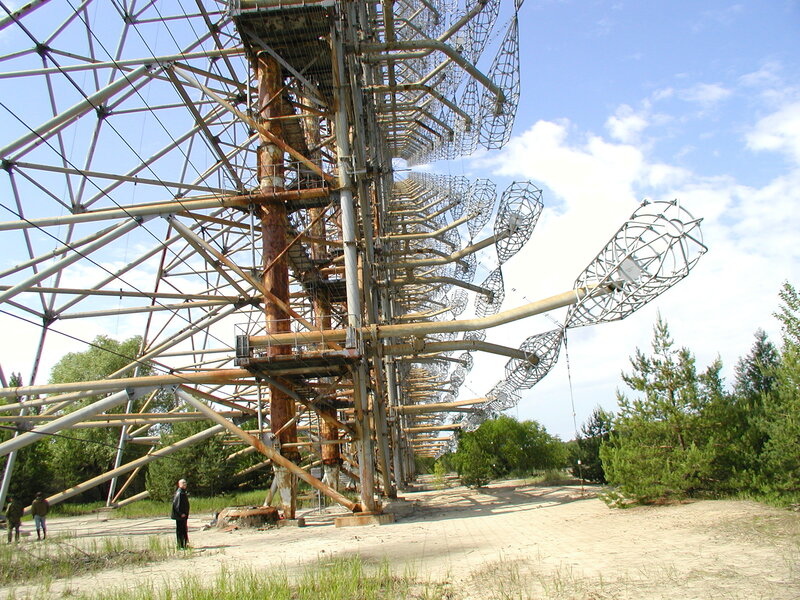 Abandoned radar array in Chernobyl