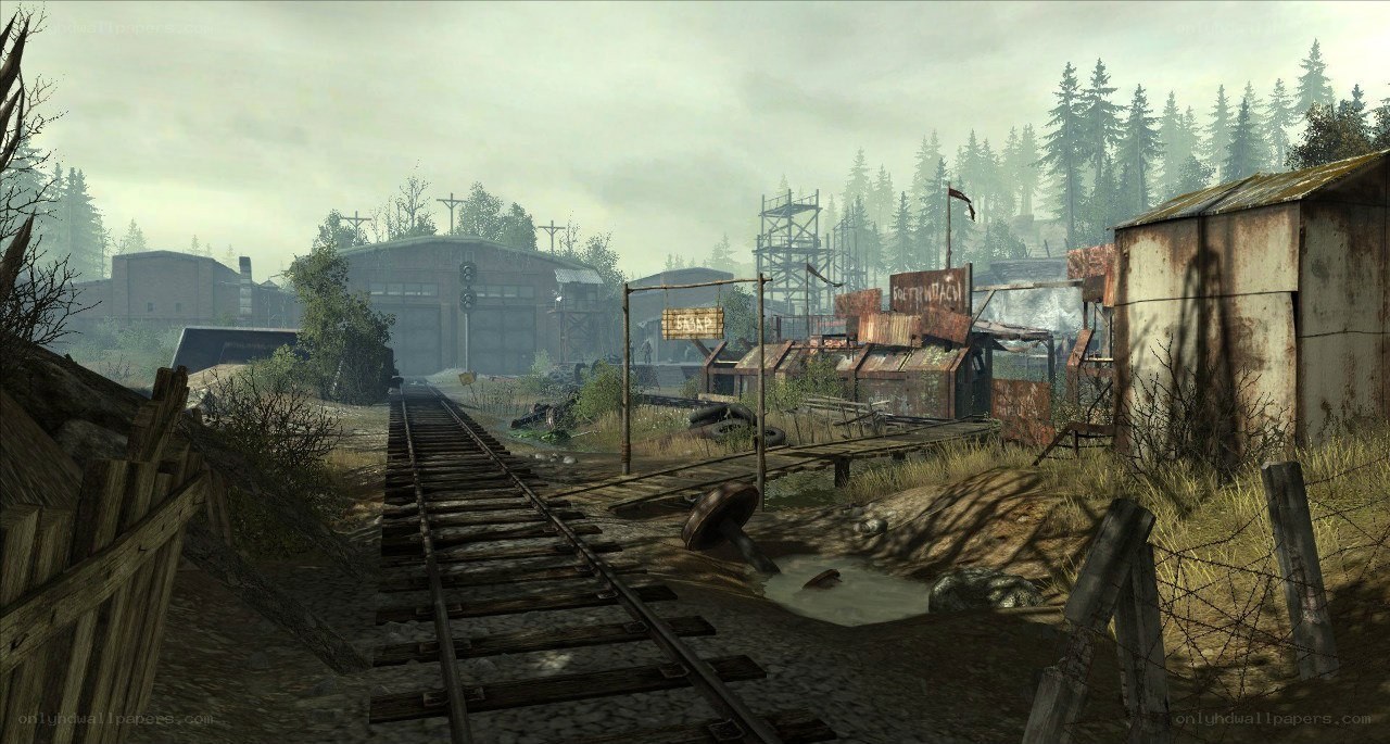 abandoned rail yard