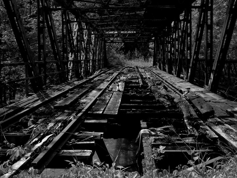 Abandoned Railroad Bridge — Black