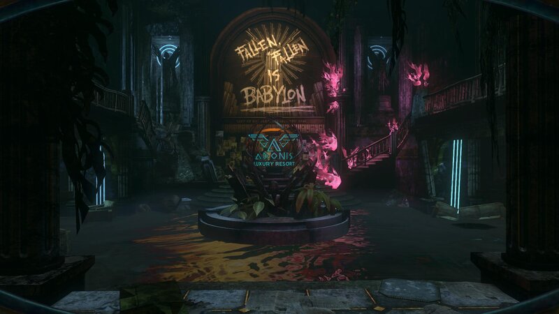Abandoned Resort Lobby — Dark