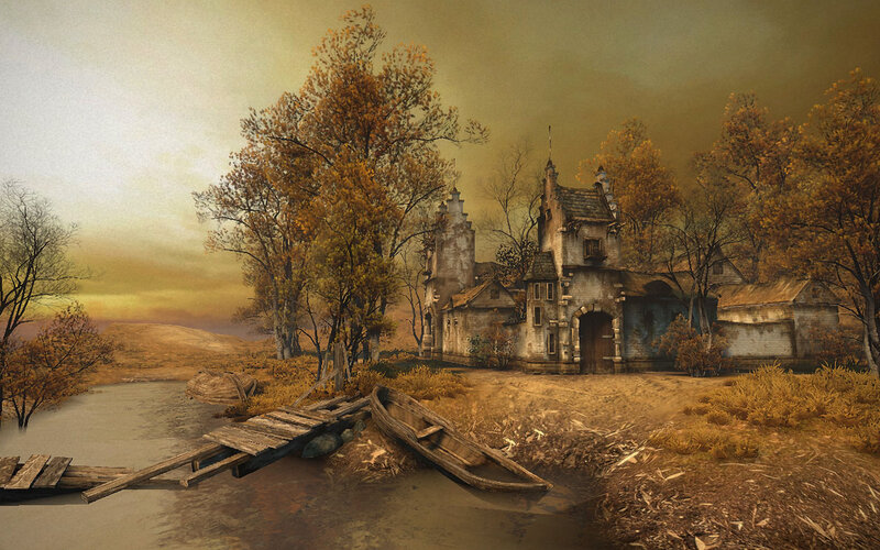 Abandoned river village
