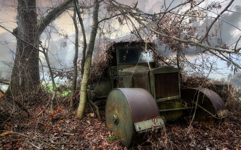 Abandoned Road Roller