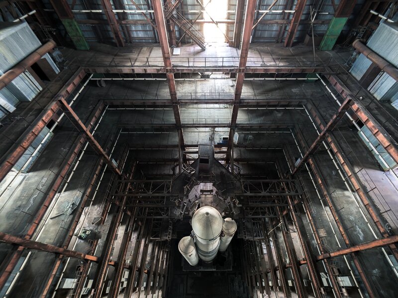 Abandoned Rocket in Silo