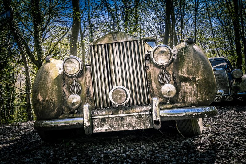 Abandoned Rolls-Royce Car
