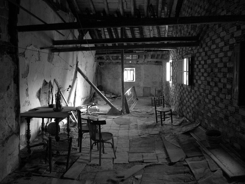 Abandoned room interior