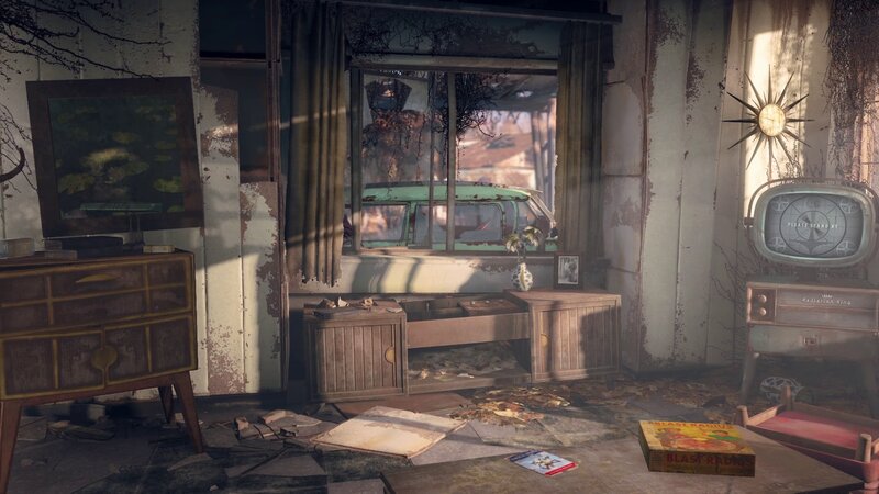 Abandoned Room Interior — Brown, Desolate, Afternoon