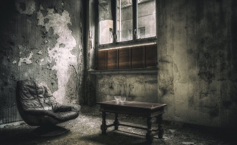 Abandoned Room with Chair