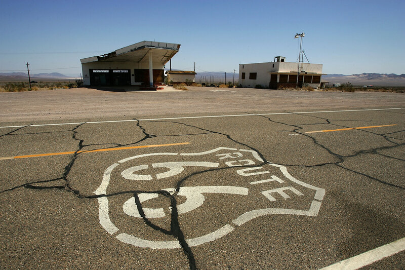 Abandoned Route 66 gas station