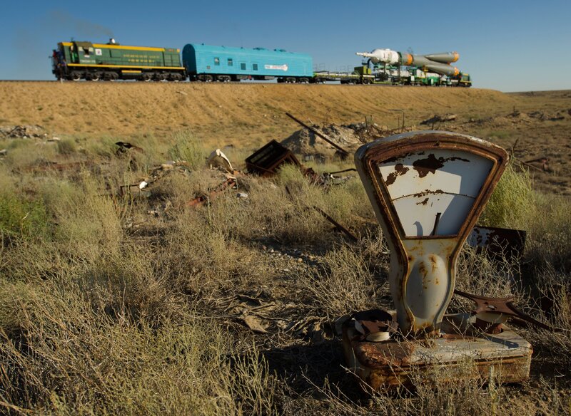 Abandoned Scale in Desert