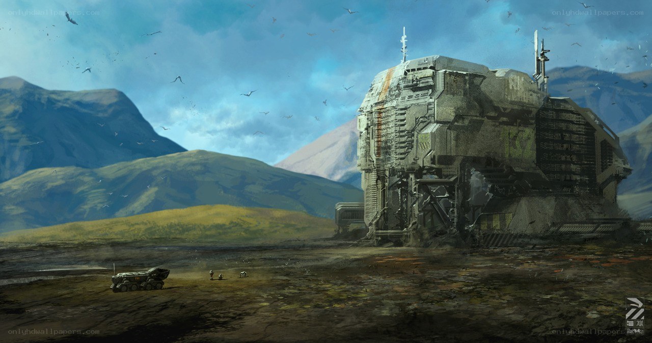 Abandoned sci-fi base