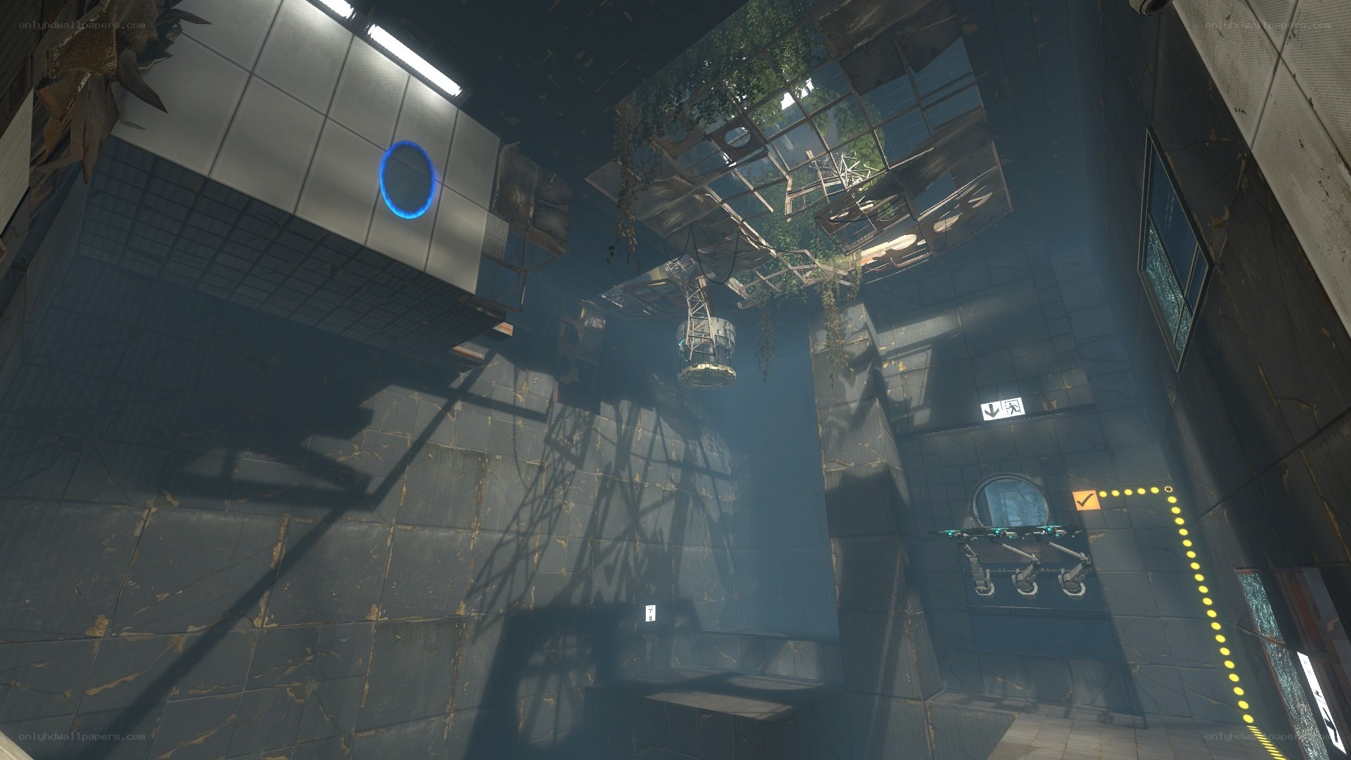 abandoned sci-fi facility