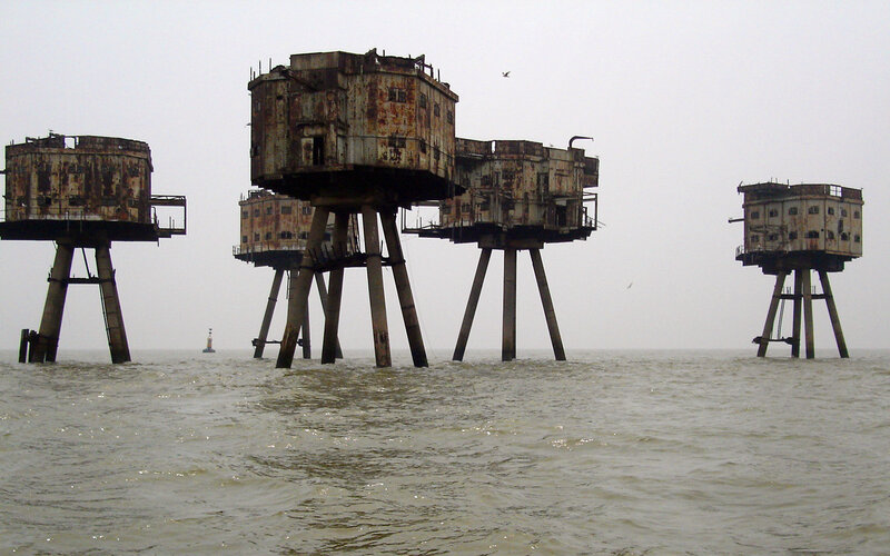 Abandoned Sea Forts — Gray, Desolate