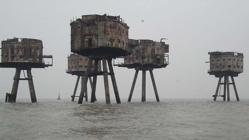 Abandoned Sea Forts — Gray, Dramatic