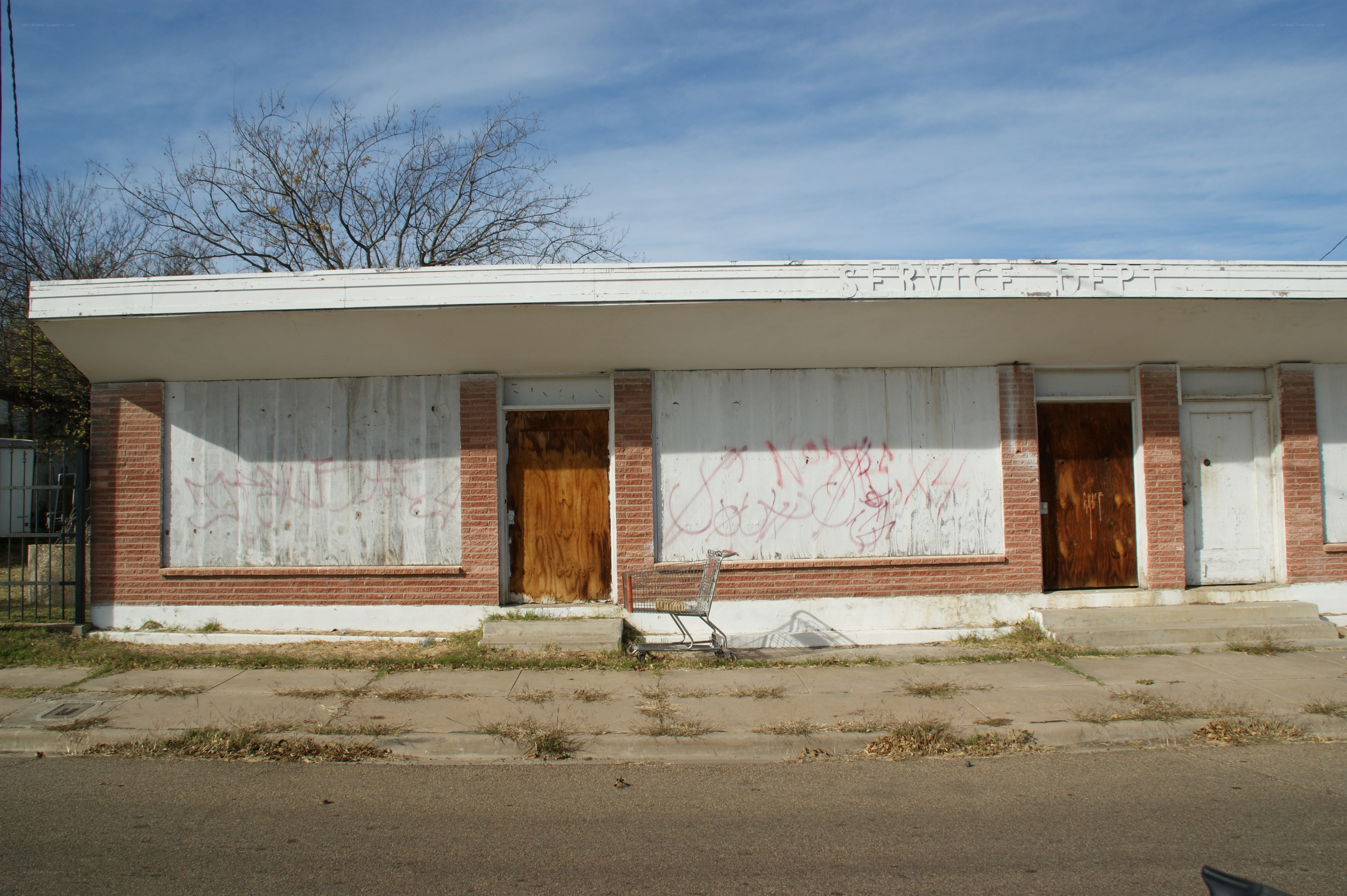 abandoned service station