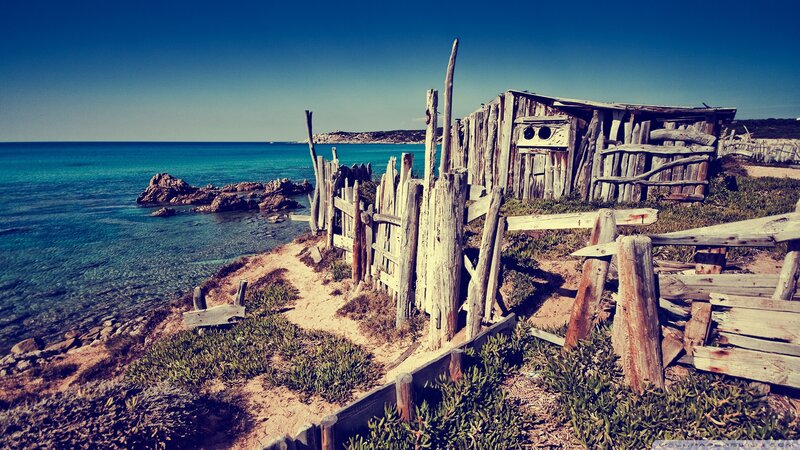 Abandoned Shack on Coast